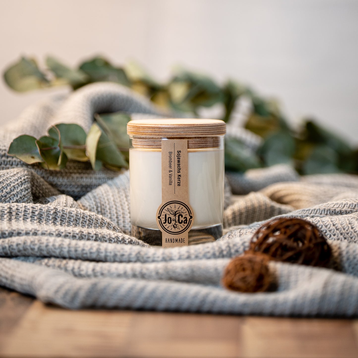 Brombeer & Vanilla Duftkerze Plastikfrei