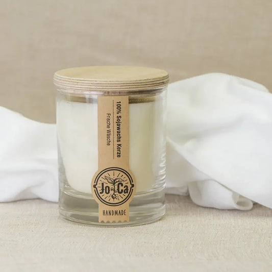 Duftkerze Frische Wäsche, Sojawachs, Nachhaltig